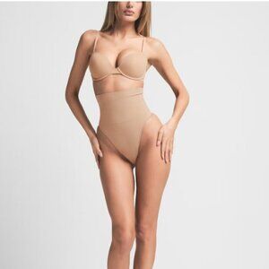 NWOT Skims Womens Core Control High-Waisted Thong Shapewear Stretch Clay Size XS